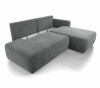 Диван-кровать, набор 1, оттоманка справа, ткань Tibet Steel Grey