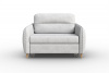 Кресло-кровать, ширина 100 см, ткань Сенсей Milk